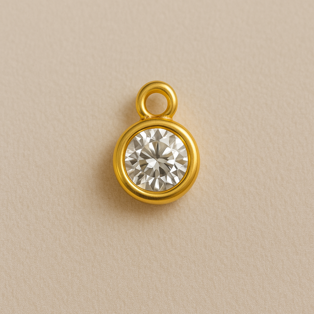 Işıltılı Altın Charm